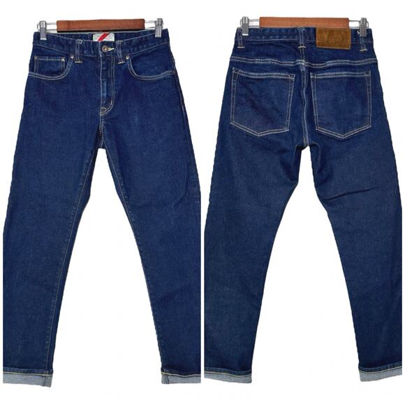 Best Made Co. | Men | Raw Selvedge Dark Wash Slim Straight Denim Jeans | 28x30 - Picture 1 of 13